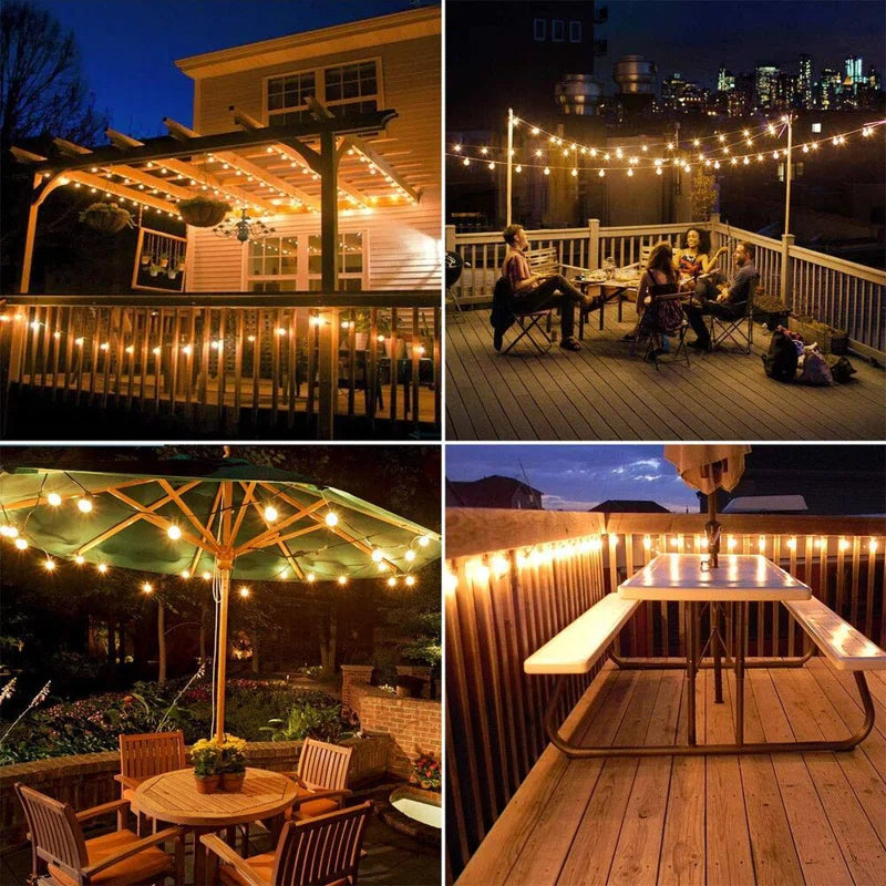 ๐ 25ft Solar-Powered Outdoor String Lights with Remote โ Warm LED Ambiance for Patio, Garden, Backyard & Events | Eco-Friendly & Weatherproof