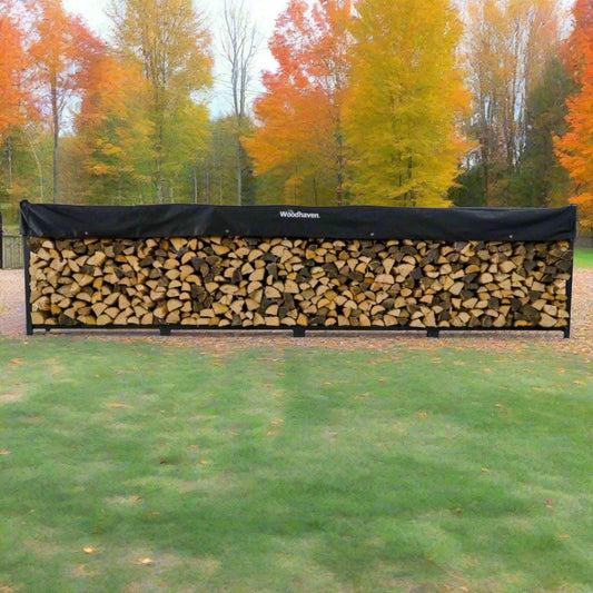 The Woodhaven 16ft Firewood Rack