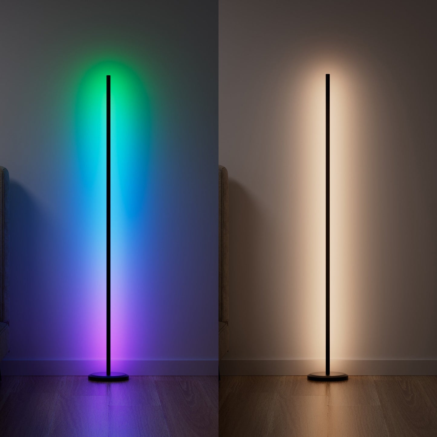 Smart Multicolor Floor Lamp (Black)