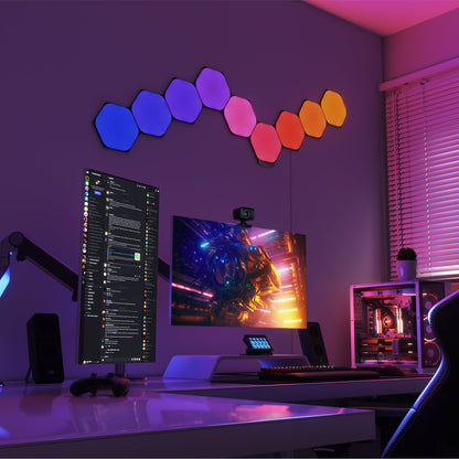 Shapes Limited Edition Ultra Black Hexagons Smarter Kit (9 Panels)