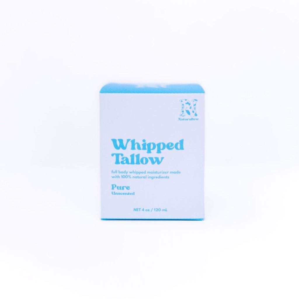 Naturallow Whipped Tallow Moisturizer, Pure Unscented box on white