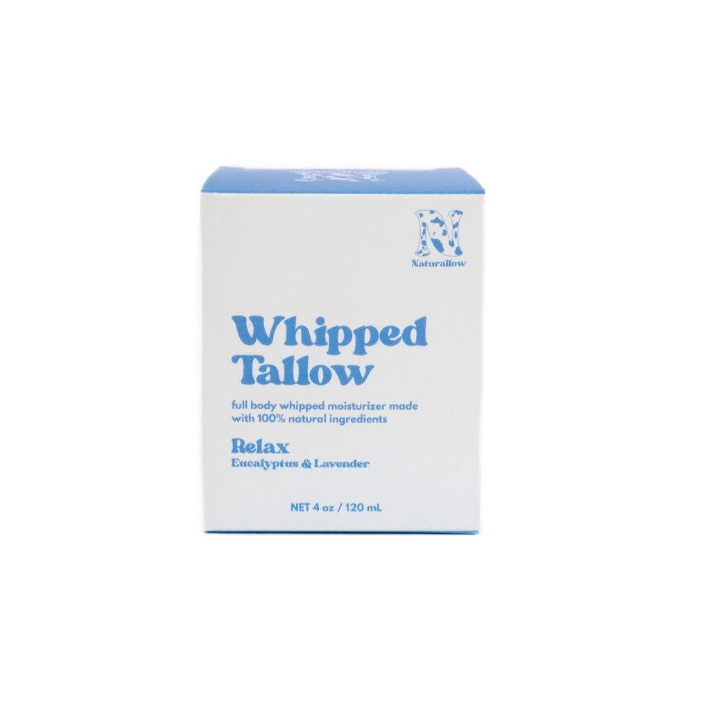 Naturallow Whipped Tallow Moisturizer, Relax box on white