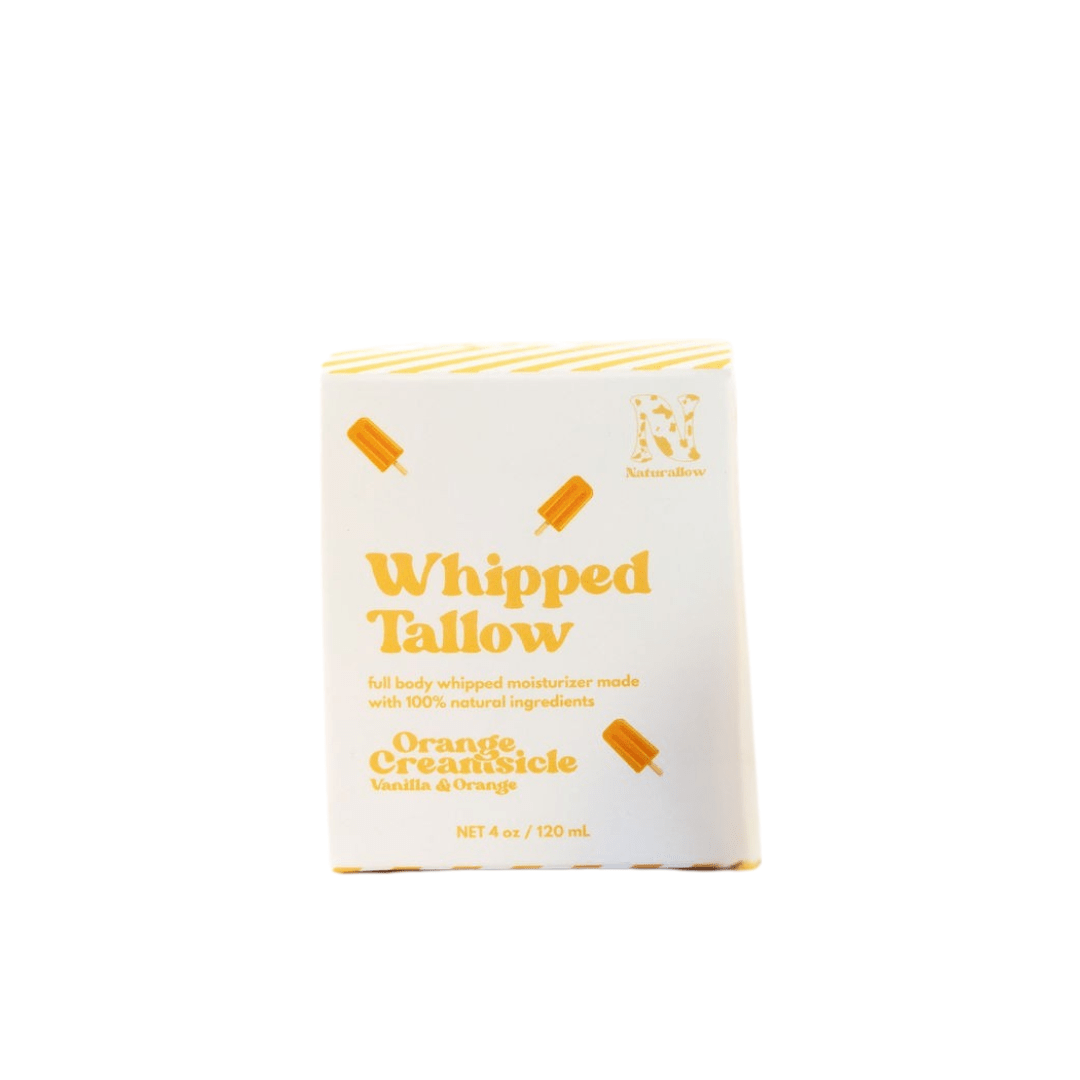 Naturallow Whipped Tallow Moisturizer, Orange Creamsicle box on white
