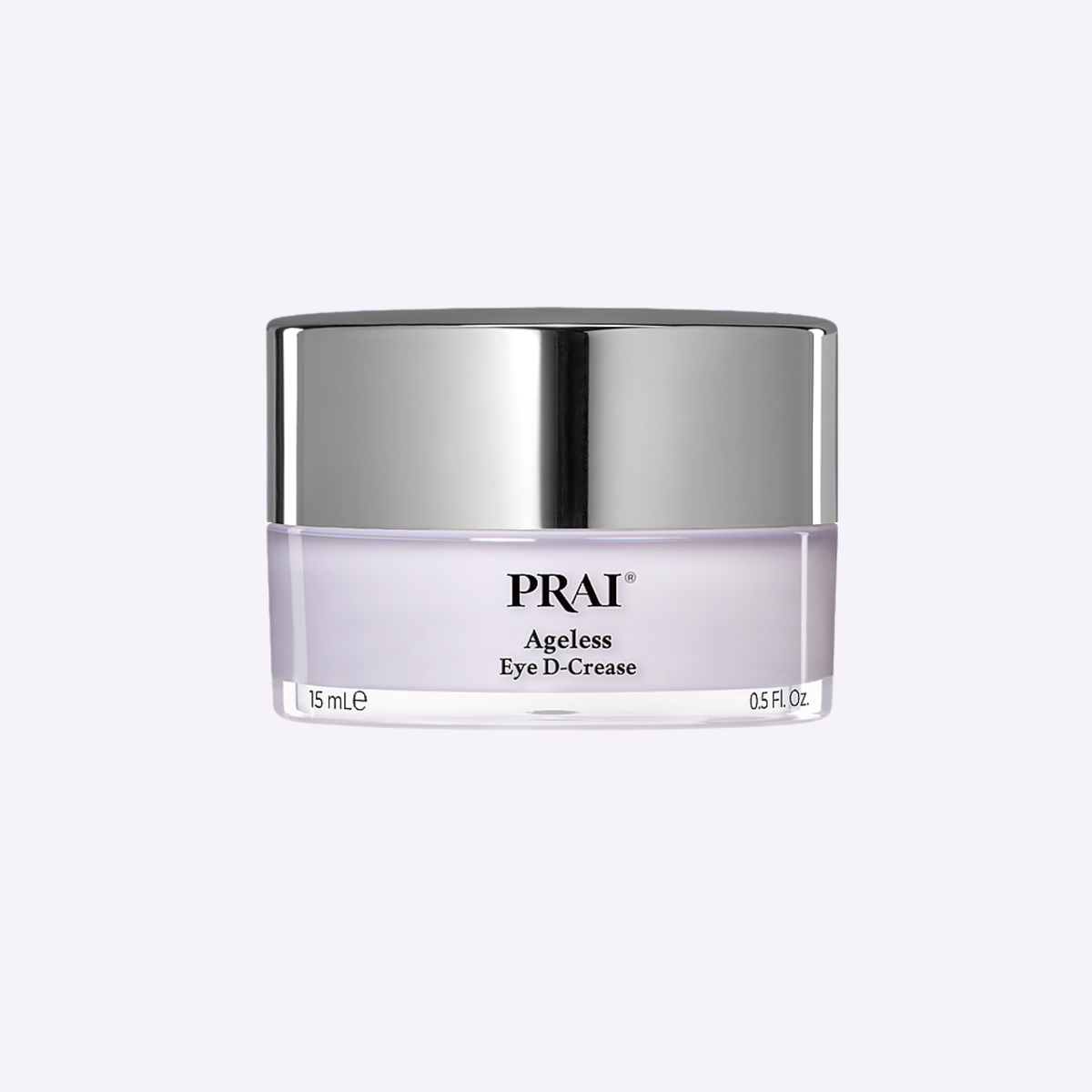 PRAI Beauty Ageless Eye D-Crease, eye creme jar, front of pack