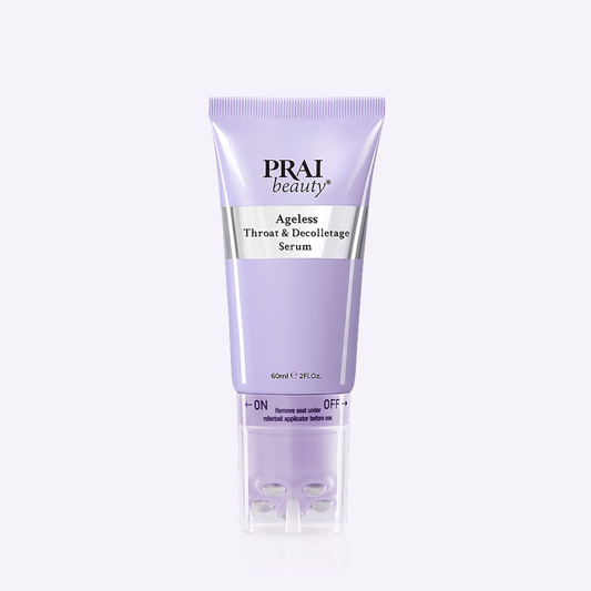 PRAI Beauty Ageless Throat & Decolletage Serum, 2 oz tube, front of pack
