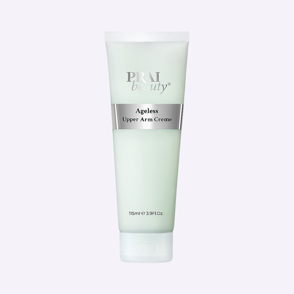 PRAI Beauty Ageless Upper Arm Creme, tube, front of pack