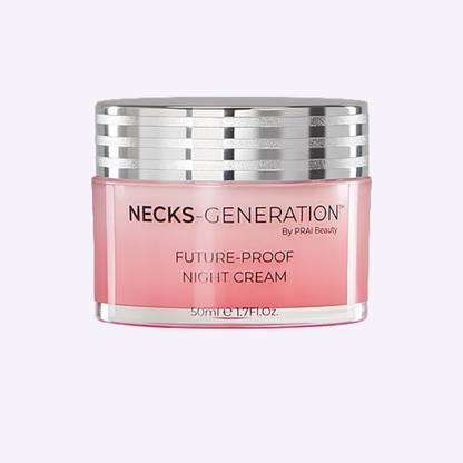 PRAI Beauty Necks-Generation Future-Proof Night Cream, jar, front of pack