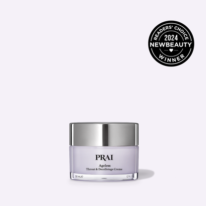 PRAI Ageless Throat & Decolletage Creme jar, NewBeauty Readers’ Choice 2024 winner
