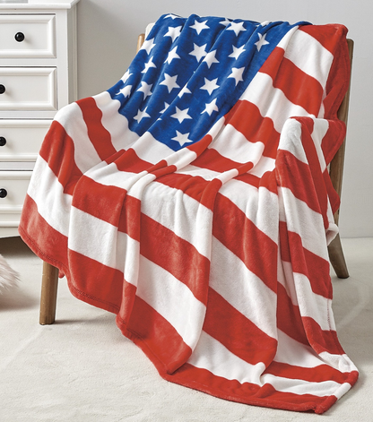 🇺🇸 American USA Flag Oversized Throw Blanket (50x70")