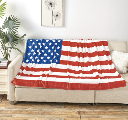 🇺🇸 American USA Flag Oversized Throw Blanket (50x70")