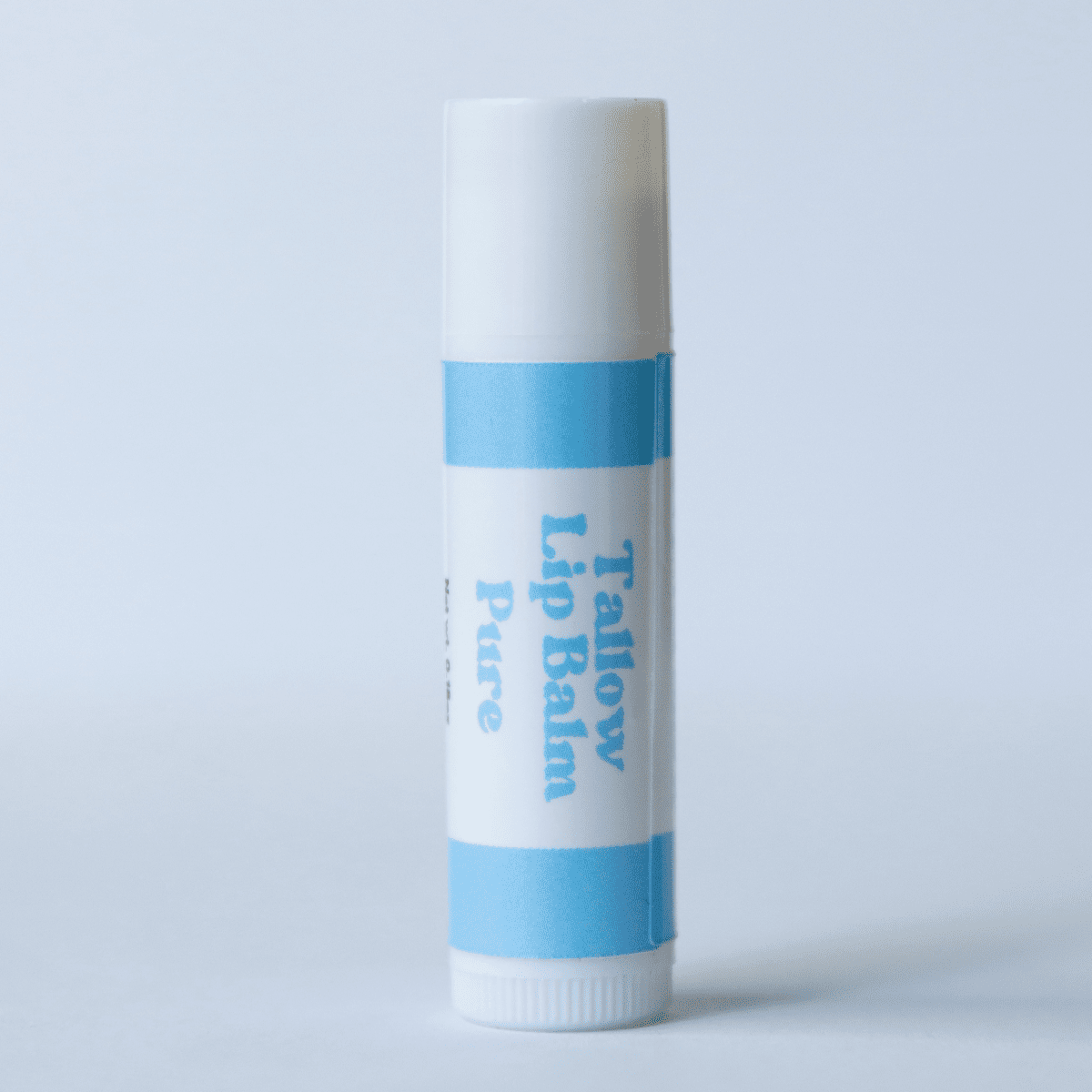 Naturallow Tallow Lip Balm, Pure tube on white