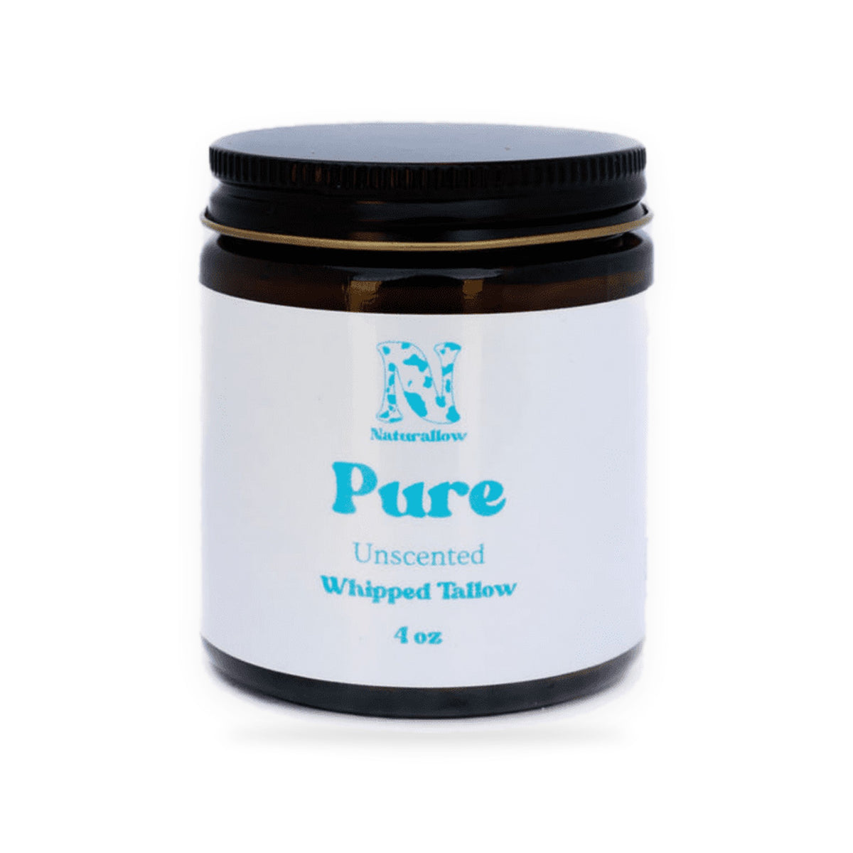 Naturallow Face & Body Routine, Pure Unscented Whipped Tallow jar on white