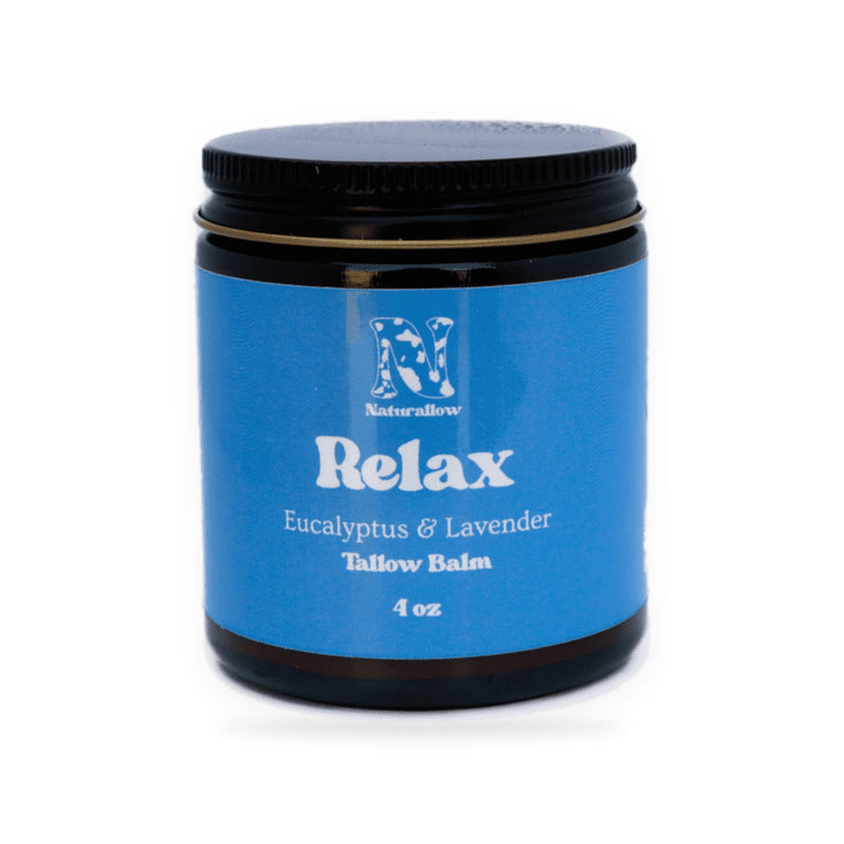 Naturallow Tallow Body Balm, Relax jar on white