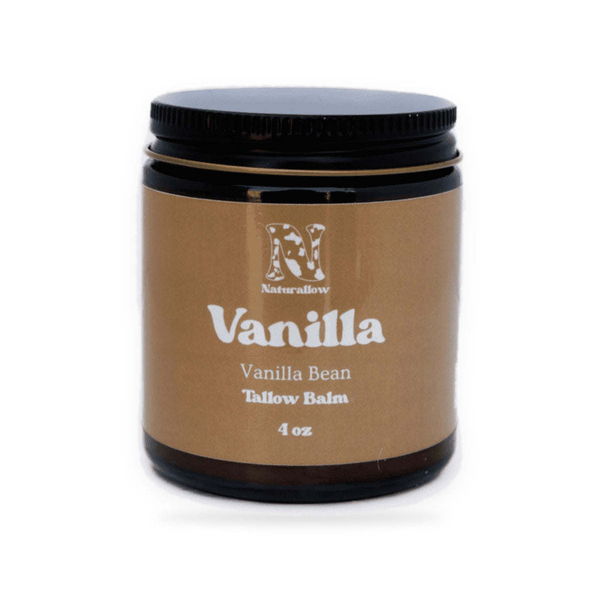 Naturallow Tallow Body Balm, Vanilla jar on white