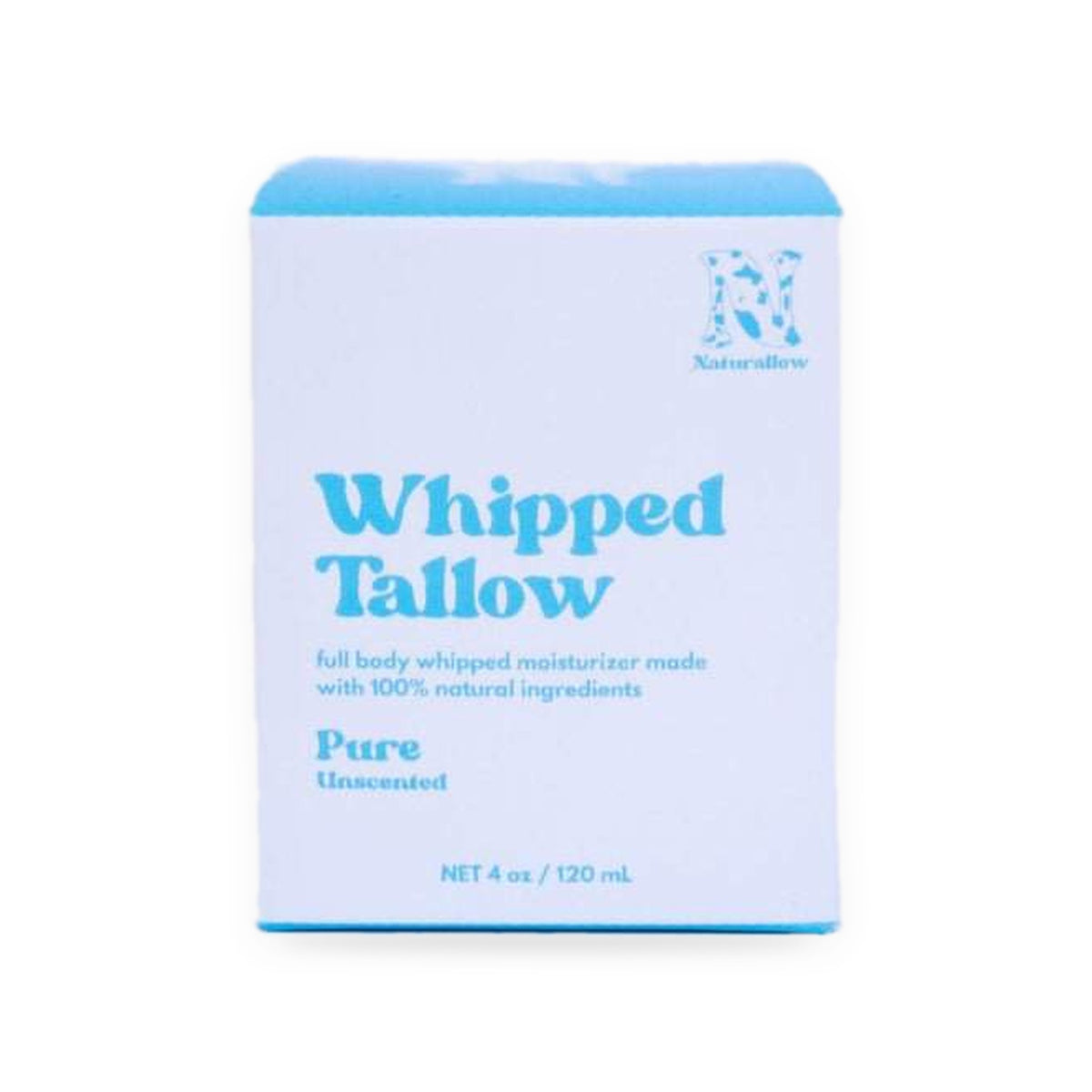 Naturallow Whipped Tallow Moisturizer, Pure Unscented box on white