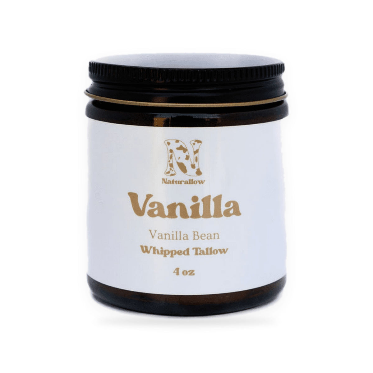 Naturallow Whipped Tallow Moisturizer, Vanilla jar on white