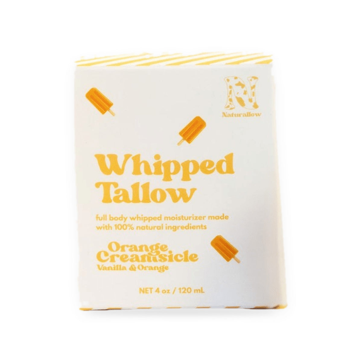 Naturallow Whipped Tallow Moisturizer, Orange Creamsicle box on white