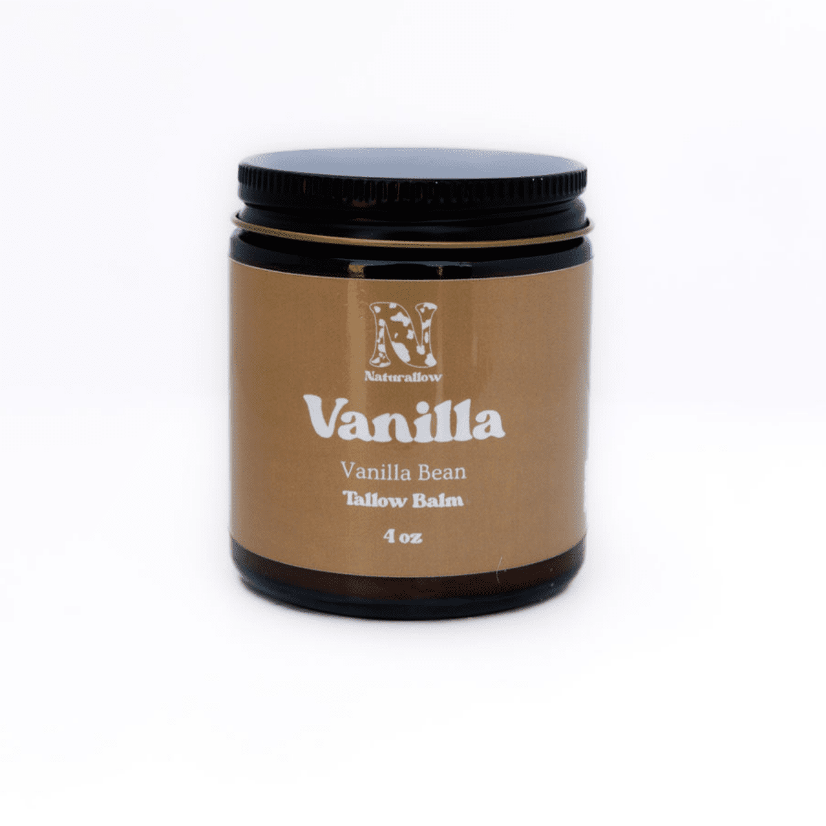 Naturallow Tallow Body Balm, Vanilla jar on white