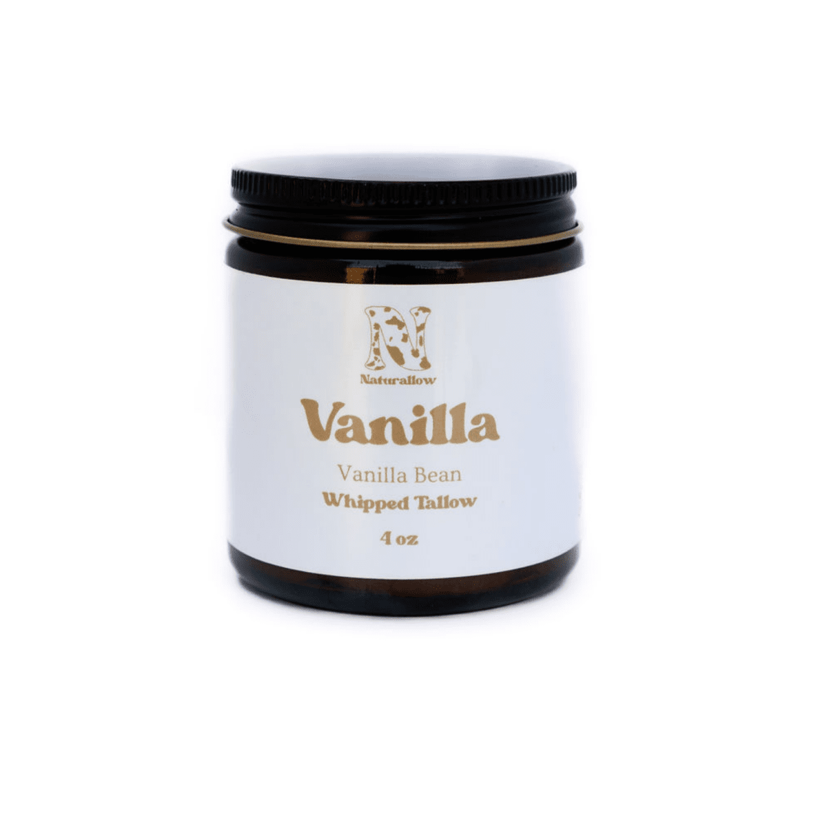 Naturallow Whipped Tallow Moisturizer, Vanilla jar on white